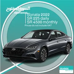  1 Hyundai Sonata 2022 for rent - Free delivery for monthly rental