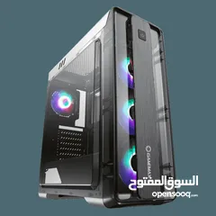  6 كيس جيمنغ فارغ احترافي جيماكس تجميعة Gamemax Gaming PC Case MoonLight FRGB WT