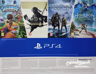  2 بلايستيشن PS4 500G وكاله بكامل مرفقاتها .