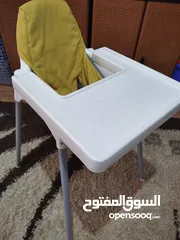  1 كرسي طعام للاطفال بحالة جيدة جدا