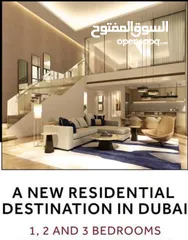  2 للبيع في دبي شقة غرفتين جديدة بالفرش