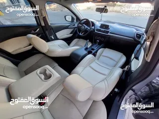  17 مازدا 3 2018 فل ماعدا فتحة فحص كامل بحالة وكالة تشييكات الخياط  جلد اصلي