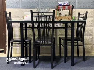  6 طاولة سفرة سيكوريت مع أربع كراسي للبيع