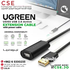  1 UGREEN US103 USB 2.0 Active Extension Cable-3M وصلة يوجرين مع محول