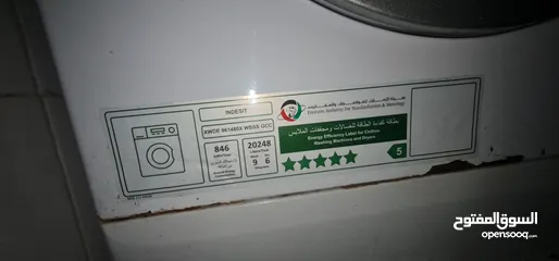  3 indesit fully automatic washing machine (9 kg) with dryer (6 kg)