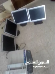  1 4 شاشات 17 انش مع طابعه