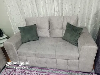  5 طقم كنب خشب سويد بحال جديد