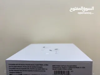  5 Airpods 3rd generation  الأصليه مختومه من Apple Verified by Apple Original