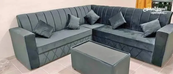  3 L shaped 6 seater sofa with centre table with cusoin with home delivery