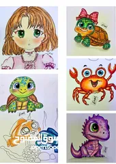  6 مدربة ورش فنية تعليم رسم وأعمال يدوية للاطفال فى المدارس والروضات