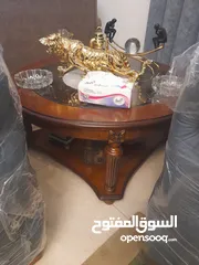  2 طقم طاولة 3قطع زان  بدون خدوش