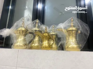  2 دلة قهوة نحاس صنع يد اصلي