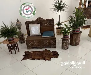  9 قواوير تراثيه صنع يدوي مع اجمل النباتات الداخليه متوفرين القواوير 4 احجام بدون زريعه ايضاً