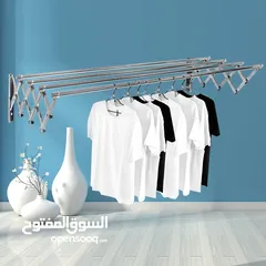  2 اثاث خارجي منشر تجفيف الملابس 120 سم جديد وحصري منشر غسيل الملابس على الجدار رهيب من ستانلس ستيل