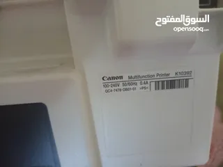  4 طابعه بحاله ممتازه بدون حبر نوع canon