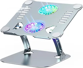  2 LAPTOP STAND V4.0 WITH FAN COOLING ستاند ستانليس بارد مع مراوح تبريد