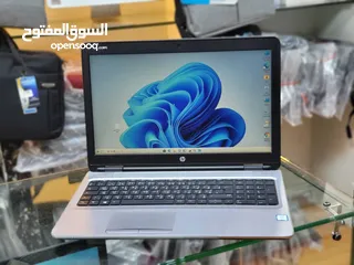  3 hp pro book 650 g2/cpu i5الجيل السادس