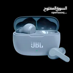  2 سماعات بلوتوث قابلة للشحن لون رمادي JBL Wave 200TWS True Wireless In-Ear Headphones - JBL