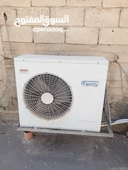  2 مكيف كندشن فاميلي 2 طن للبيع مستعمل سنه بحاله جديده لون ابيض حليب مطور جديد موفر كهرباء نظام ديجيتا