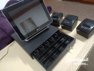  1 جهاز كاشير ncr امريكي شفاط صناعي صناعة اسبانية  4  حصان يعمل  كهرباء 3 فاز   للمطاعم و لكافة المداخن