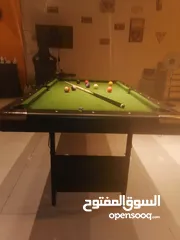  6 بلياردو خشب كامل قابل للطي جميله جدا 7 قدم