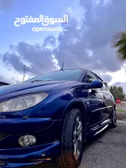  4 بيجو 206 موديل 2004 جير اوتوماتيك توب ترونيك ماتور 1400cc، الأجمل في الأردن