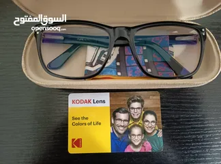  1 نظارة بعدسة من kodak اصلية للحماية من الاشعة ما فوق البنفسجية و تحت الحمراء الصادرة من شاشات الاجهزة