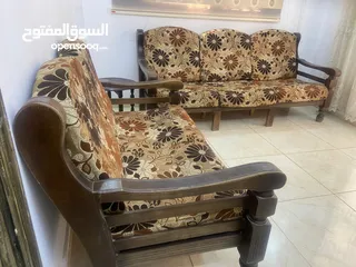 4 مورس 7 مقاعد خشب زان وسويد