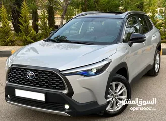  6 استأجره الان جيب تويوتا كورولا كروس موديلات 2023 - هايبرد - فل كامل الاضافات وكالة للايجار الان
