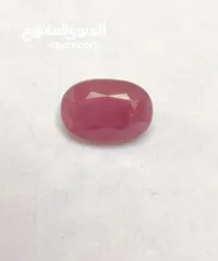  5 حجر ياقوت أحمر أفريقي طبيعي مع شهادة المختبر natural untreated african red ruby stone