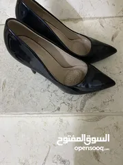  8 فستان اسود طويل حلو للمحجبات كتير مع شنتتين اسود وكحلي غير مستعملات أبدا