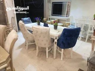  7 سفرة 6 كراسي بسعر الجملة خشب لاتيه وزان متوفر بجميع الالوان والموديلات حسب الطلب للاستفسار