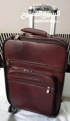  7 genuine leather Pakistani trolley bag
