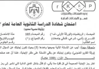  1 أستاذ رياضيات توجيهي خبير