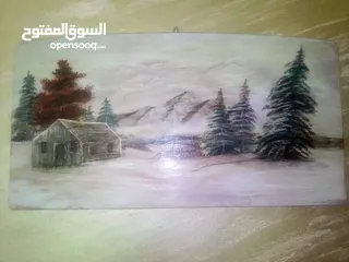  4 لوحات فنيه رسم يدوي احترافي