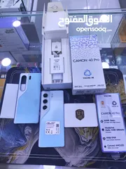  11 مستعمل CAMON 40 PRO  كسر زيرو جيجا 256 رام 16 معه كامل اغراضو الاصلسة متوفر توصيل