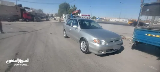  1 هونداي اكسنت 98 فل عدا الجير فحص كامل