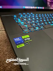  5 Asus Zephyrus g16 Core 9 Ultra 4070 240hz OLED بحالة الوكاله تماما