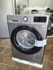  5 غسالة اوتوماتيك LG فيفاتشي برو تحميل امامي ماتور انفرتر  ديجيتال تاتش  ماتور دفع مباشر   11 كيلو فضي