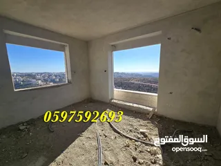  4 شقة فاخرة للبيع 195م+ بلكونة كبيرة لا يمكن التسكير عليها للبيع رام الله المصايف قرب المالية بالعالي