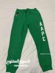  1 Aape green sweat pants