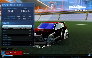  5 حساب روكيت ليق للبيع rocket league