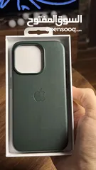 5 كفرات ايفون 15 جلد طبق الاصل بشعار ابل Apple مع الماق سيف