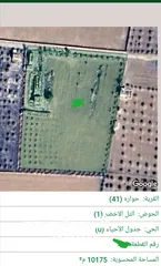  1 للبيع قطعة أرض 10 دونم في حواره التل الاخضر جنوب عمان