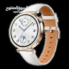  2 HUAWEI WATCH GT5 WHITE (41M) NEW /// ساعة هواي جي تي 5 لون ابيض مقاس 41 ملي الجديد