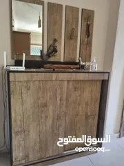  4 اثاث منزل خزانة احذية وطاولة وسط وطاولة سي دي