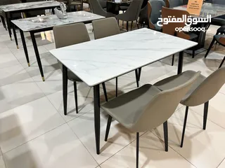  2 DINING TABLE WITH FOUR CHAIRS