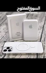  9 أقوى عرض على باور بانك MagSafe الأصلي!  مع لوغو آيفون  وشحن لاسلكي مضمون!5000mAh قوة وثب