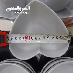  9 طقم صحون وزبادي وكاسات