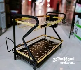  8 مطبقيه  2 دور ذهبي في اسود  المطبقيه الجولد المعدن مطبقية كاملة متكاملة لكل احتياجات المطبخ